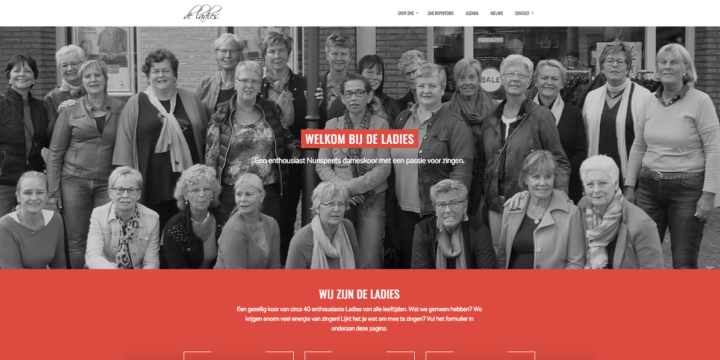 Nieuwe website voor De Ladies
